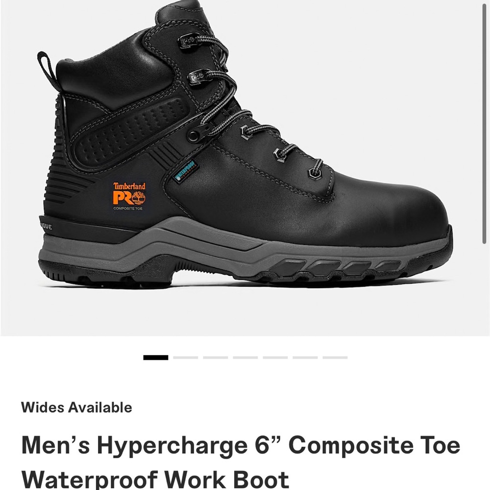 Timberland PRO Men's Black Work Boots - Picture 12 of 14